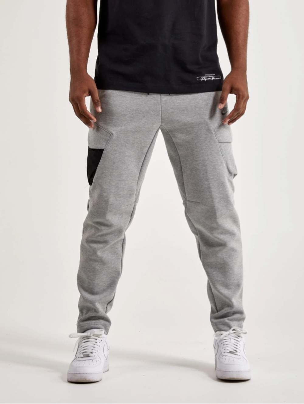 Nike Tech Fleece Joggers Mens S Gray Utility Pants Cargo Pockets Sweatpants